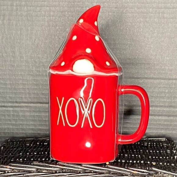 Rae Dunn XOXO gnome Valentine’s Day mug - Picture 1 of 2